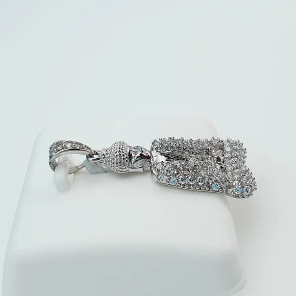 "925 Sterling Silver Cubic Zirconia Pendant, UU1P6A6048 - Picture 7 of 8